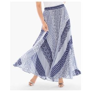 Pleated Maxi Skirt